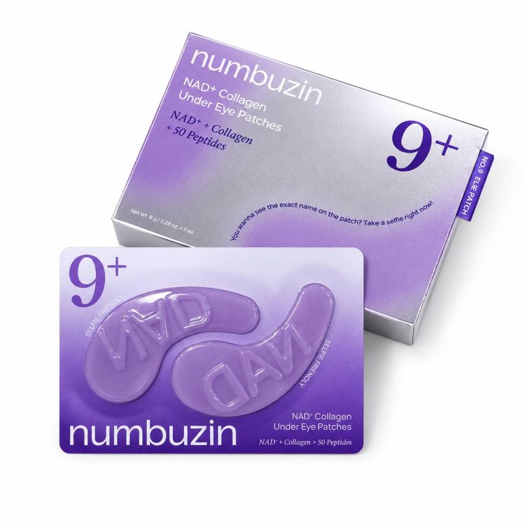 پچ زیر چشم نامبوزین 9+ ضد چروک، ضدپف و تیرگیNumbuzin Collagen NAD+ Eye Patches